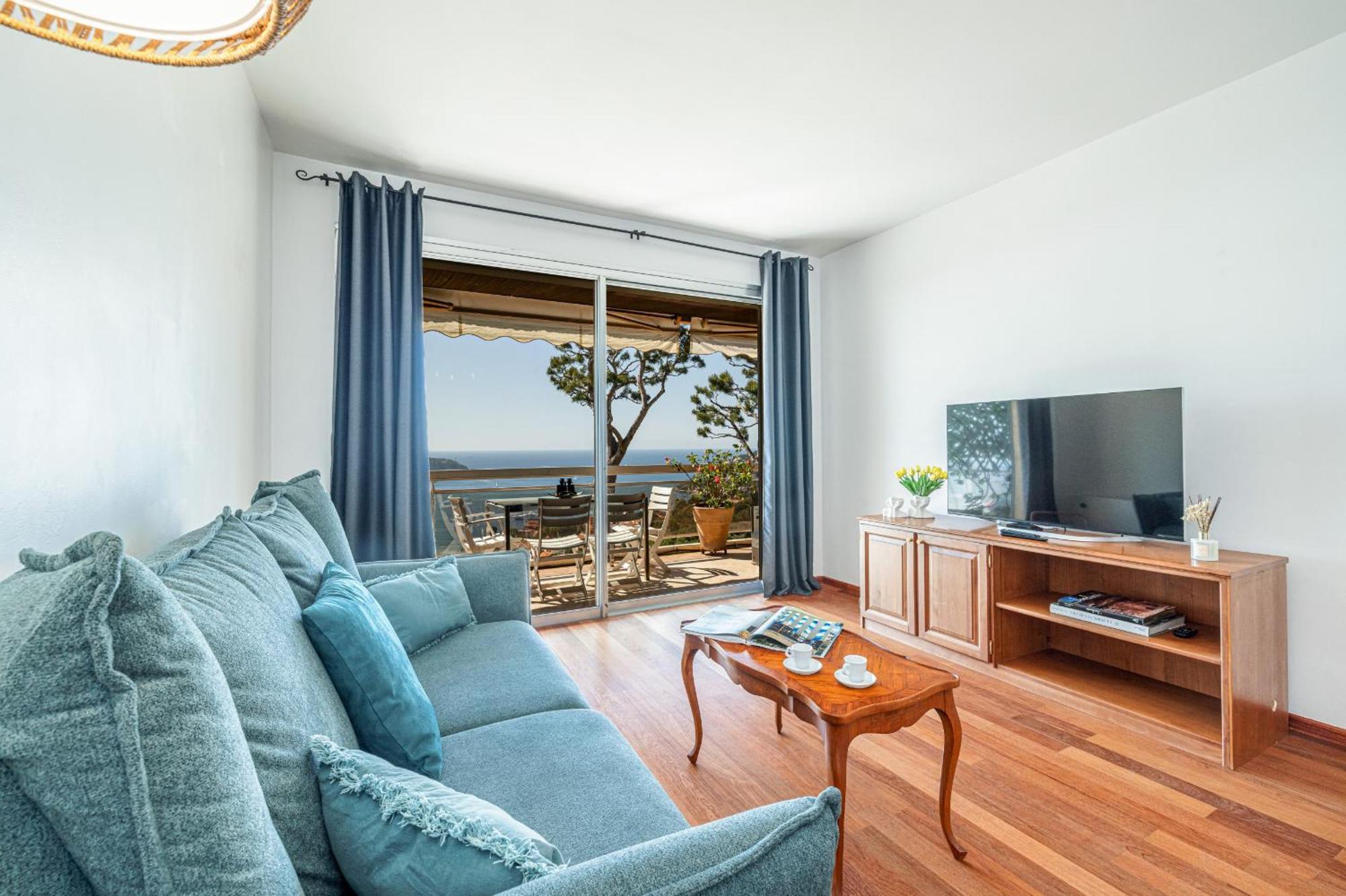 Апартаменты Extraordinary Sea View - 1 Bdr With Ac Вильфранш-сюр-Мер Экстерьер фото